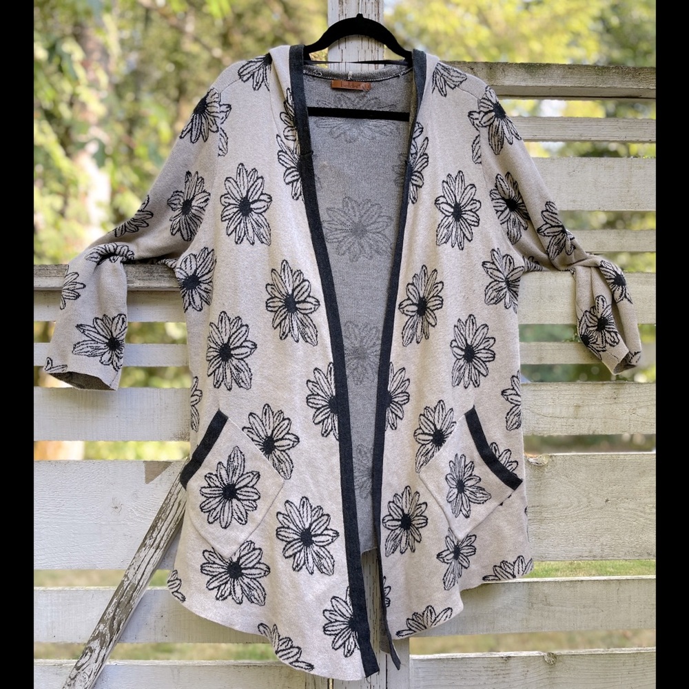 Belldini Hooded Kimono Sweater Cardigan